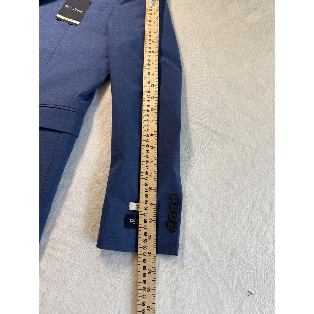 NEW Jos. A. Bank Mens Skinny Fit Stretch Suit Blue 38R 2-Button Sport Coat - Picture 10 of 15